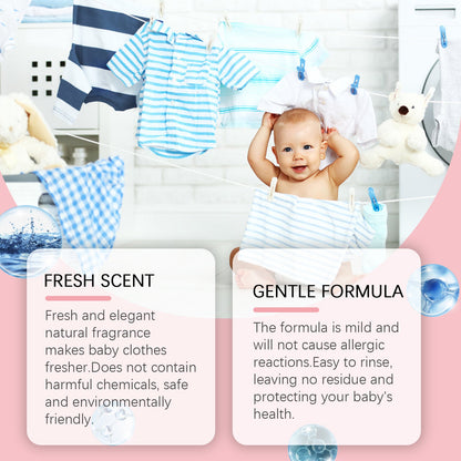 Baby Clothes Detergent Mild Formula Soft Detergent For Deep Cleaning Baby Clothes