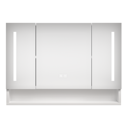 Modern 39x28 inch bathroom cabinets, medicine cabinets with mirrors and LED lights, and bathroom storage cabinets