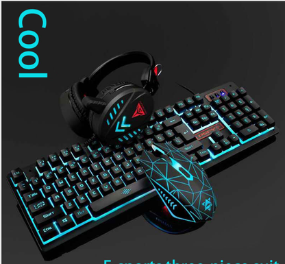 VX7 Waterproof LED Keyboard Mouse Headset Gaming set