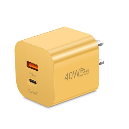 Fast charging mobile phone PD40W charging head type-c PD port European, American and British standard speed adapter charger