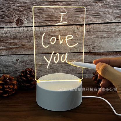Take Down Notes And Light Up Your Space Transparent Luminous Acrylic Noteboard