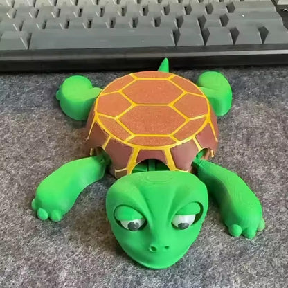 3D - printed Panicked Turtle Coaster: Insulated, for stress relief, doubles as mug base decor