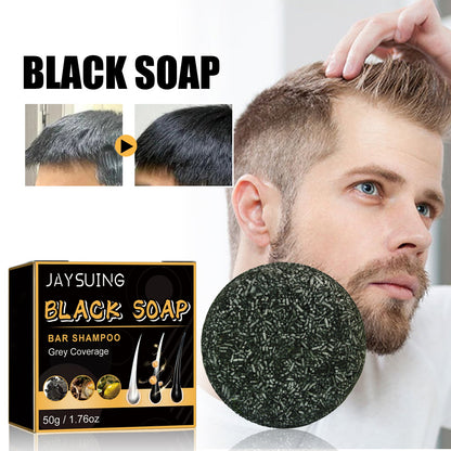 Black Soap, Black Dense Hair Care Clean Scalp Supple And Strong Shampoo Soap