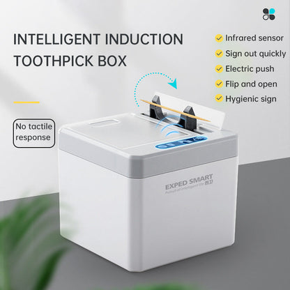 Can sense toothpick box, fully automatic innovation, home restaurant toothpick machine, hotel automatic electric pop-up toothpick cylinder