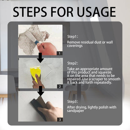 Wall Repair Paste, Face Repair And Renovation Cover Mildew Stains Household Wall Cracks Repair Paste