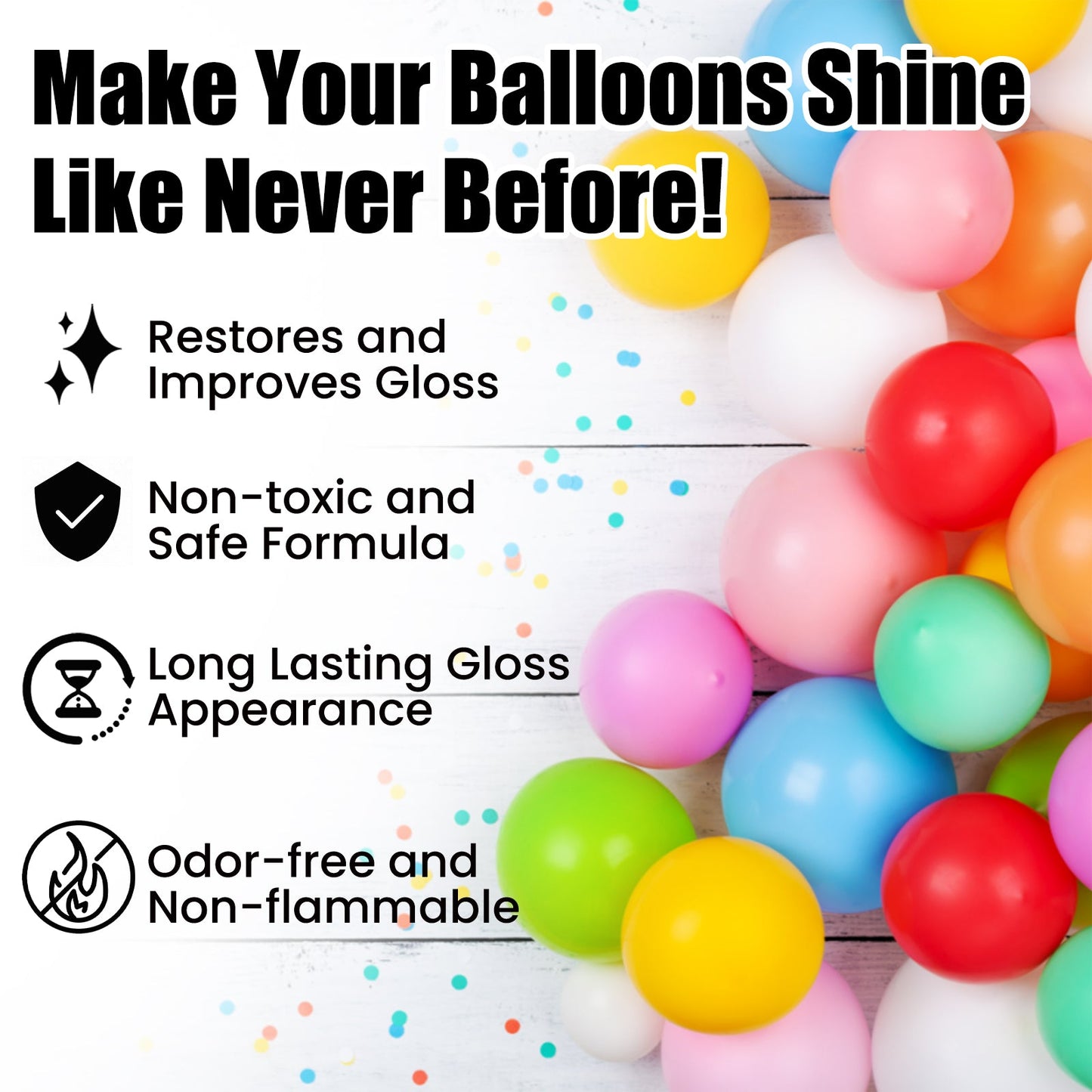 Balloon Shiny Spray, Balloon Safety Long-Lasting Gloss Appearance Polishing Brightening Spray