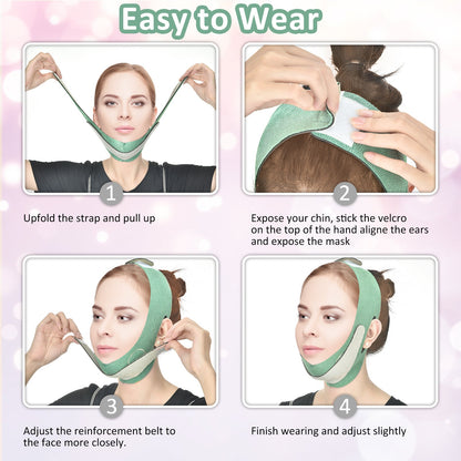 Hailicare Face-Lift V-Belt Graphene Japanese-Style V-Face Tool Small Face Mask Face Correction Bandage