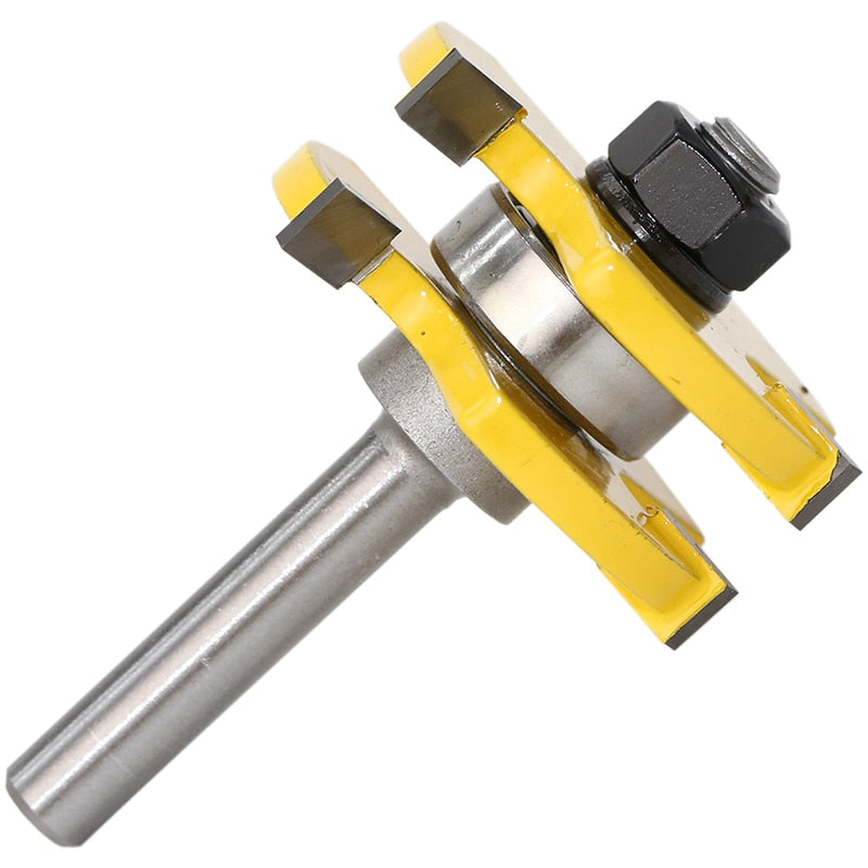2 pc 8mm Shank high quality Tongue & Groove Joint Assembly Router Bit Set 3/4 Stock Wood Cutting Tool
