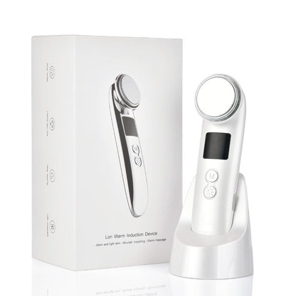 Ultrasound Introduction Instrument HailiCare Positive And Negative Ion Three-Color Light And Warm Cleaning Beauty Instrument