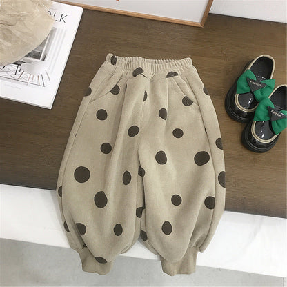 Children's standing collar cotton jacket vest winter loose vest for boys and girls camisole medium and small children's sweater
