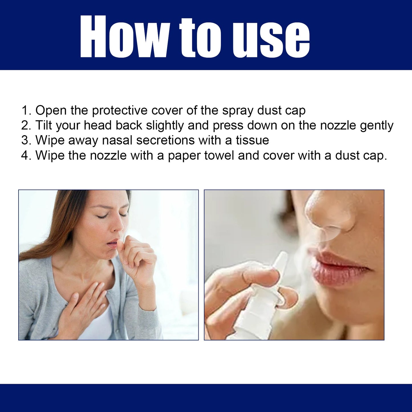 Organic Herbal Nasal Spray To Relieve Nasal Congestion, Itchy, Runny Nose And Sneezing Herbal Treatment Spray