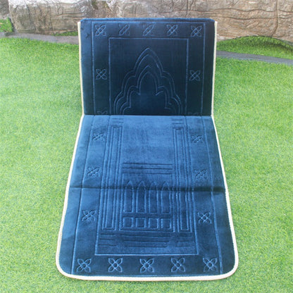 Flannel Fabric Portable Qibla Blanket Folding Worship Blanket Prayer Mat