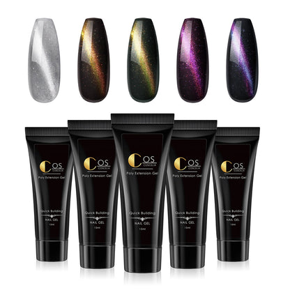 Painless Fast Crystal Extension Glue Cat Eye Manicure Phototherapy Glue Beginner Manicure Holder Nail Extension Glue