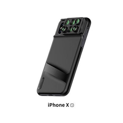 Camera Lens Phone Case for iPhone XR XS Max Fisheye Wide Angle Macro Lens Phone Cover Mobile Phone Lensese Case Full Coverage