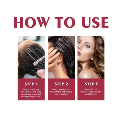 Black Hair Shampoo Series, Gentle, Non-Irritating And Moisturizing Scalp Easily Changing Color Hair Shampoo