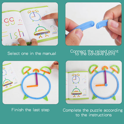 Children's puzzle puzzle puzzle DIY versatile and creative building block set puzzle toys