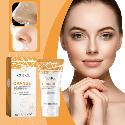Enzymes Exfoliating Brightening Gel, Gentle Exfoliating Cleansing Gel Deeply Purifies Pores, Removes Blackheads And Brightens Skin