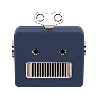 Portable Retro Robot Shape Bluetooth Speaker Cartoon Mini Outdoor Wireless Speaker HIFI Bass Column Loudspeaker With Microphone