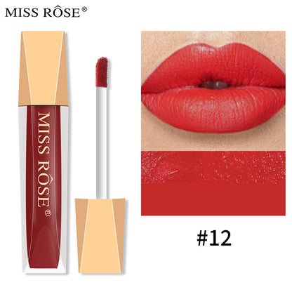 Matte Lip Gloss Liquid Pearlescent Lip Gloss Non Fading Non Stick Cup Velvet Lip Glaze Lipstick