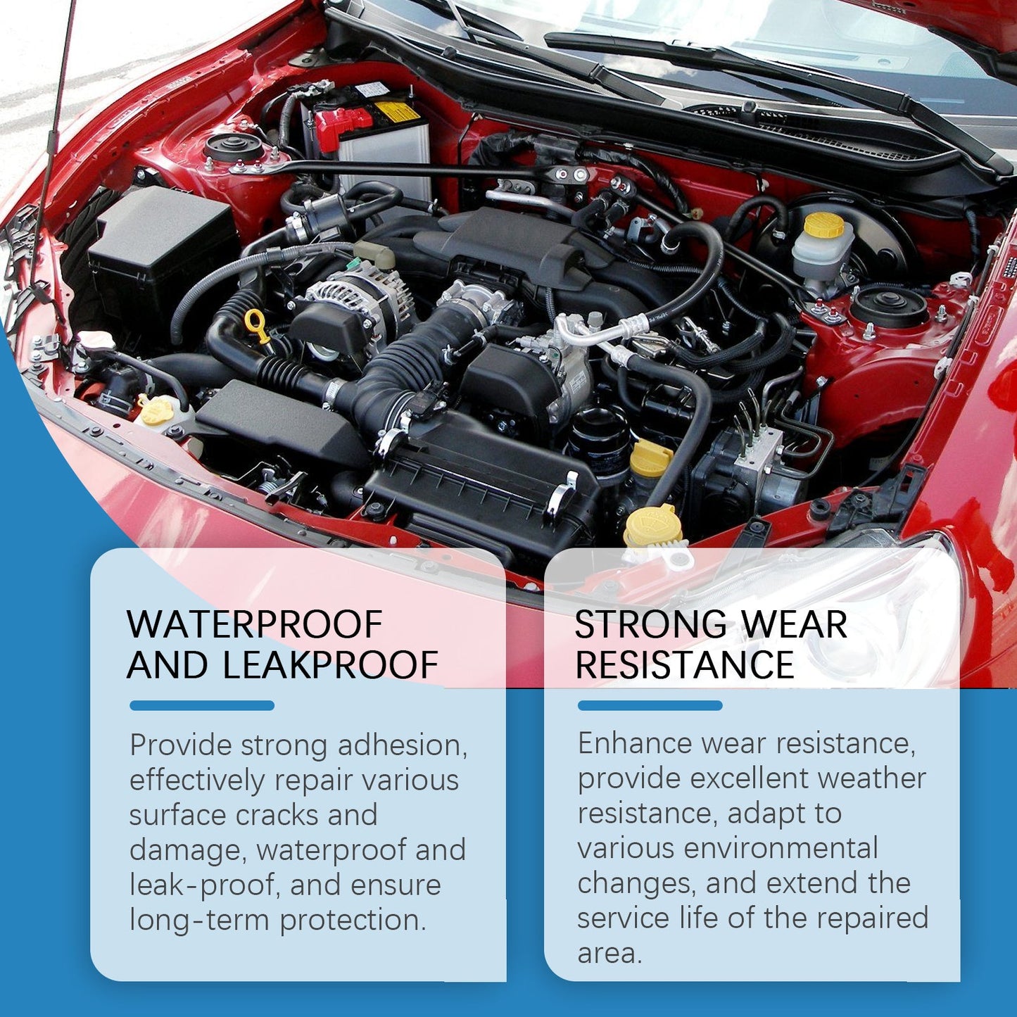 Engine Sealant Automotive Accessories Waterproof Sealant Wear-Resistant Portable Gap Repair Agent