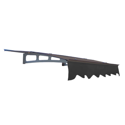 DA5934W Series Door Window Awning Canopy Made of 0.137 Inch Thick Crystal Solid Polycarbonate Sheet in size of 59" Wide x 34"