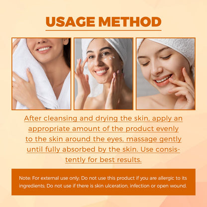 Honey Peptide Eye Cream, Repairs Firms Moisturizes Brightens Eye Cream
