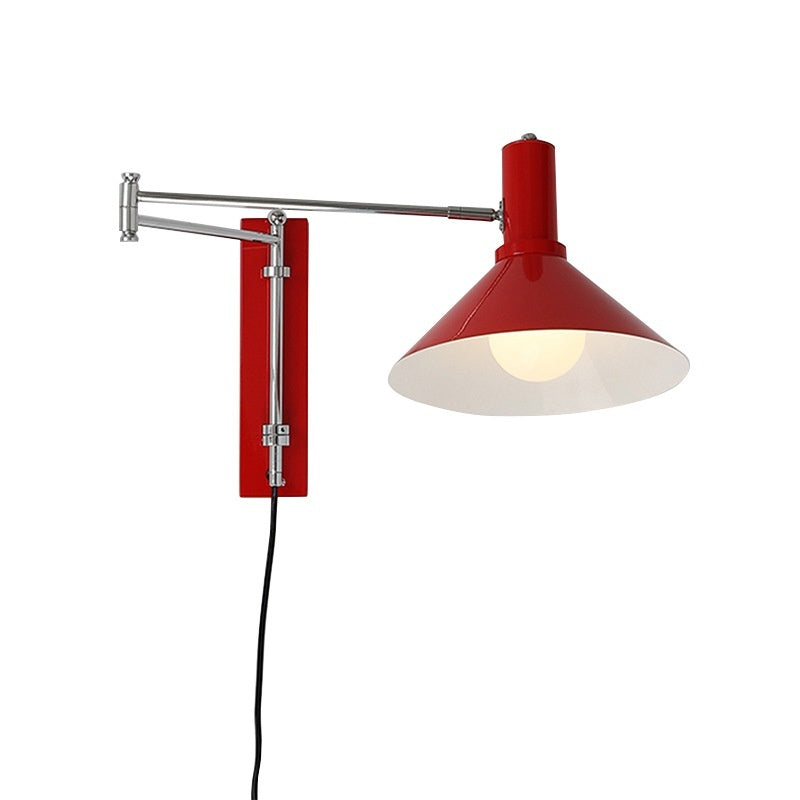 Rocker Arm Wall Lamp Extension Long Arm Foldable Lying Wall Reading Wall Lamp Wiring Free