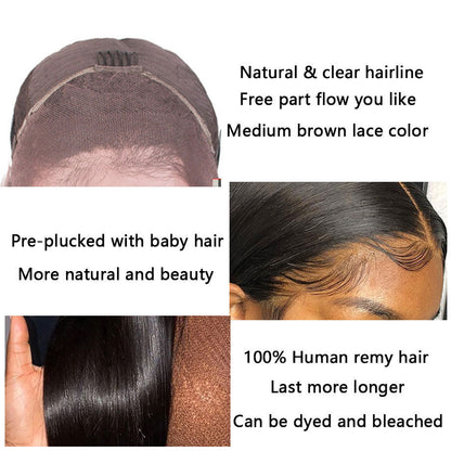 Loose Deep Wave Transparent Lace Human Hair Wig