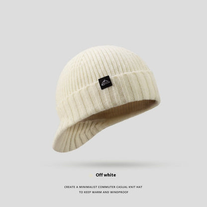 Autumn And Winter Wool Knitted Hat Men's Thick Windproof Warm Hat