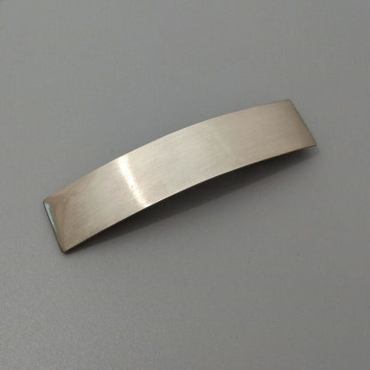 Brushed Metal Barrettes Normcore Ponytail Clip