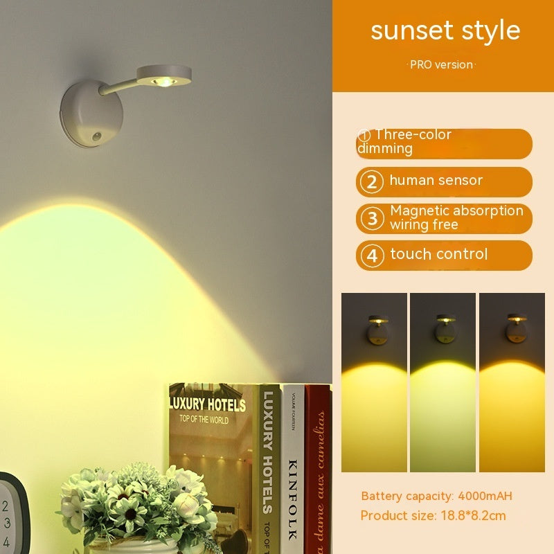 Smart Rechargeable Induction Lamp Wiring Free Punch-free Wall Lamp