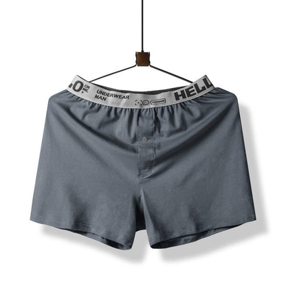 HELLO Men's Pure Cotton Loose Boxer Pants