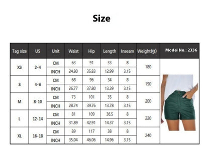 Tight High Waist Women's Fashion Shorts