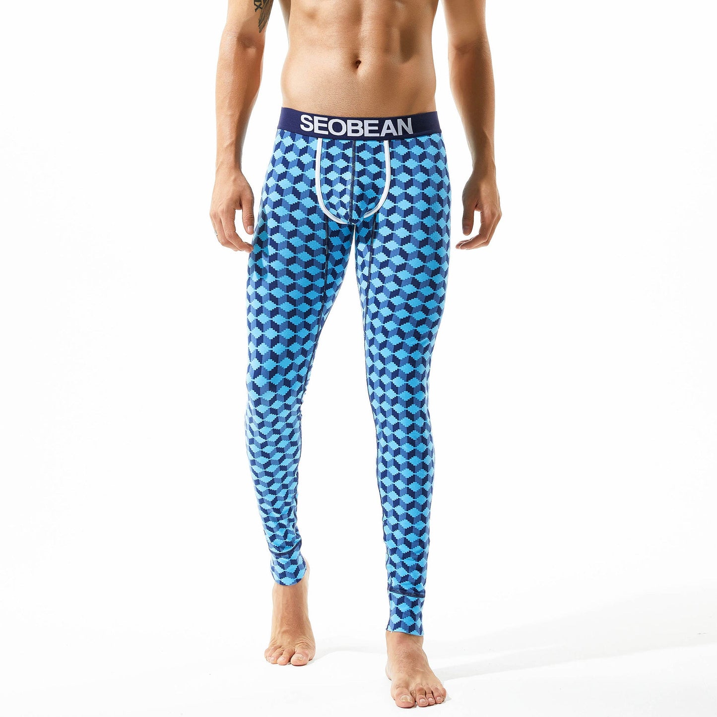 Men's Elastic Breathable Cotton Thermal Long Johns