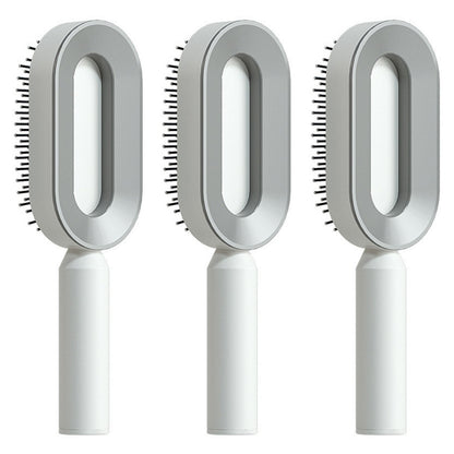 Self Cleaning Hair Brush One-key Airbag Massage