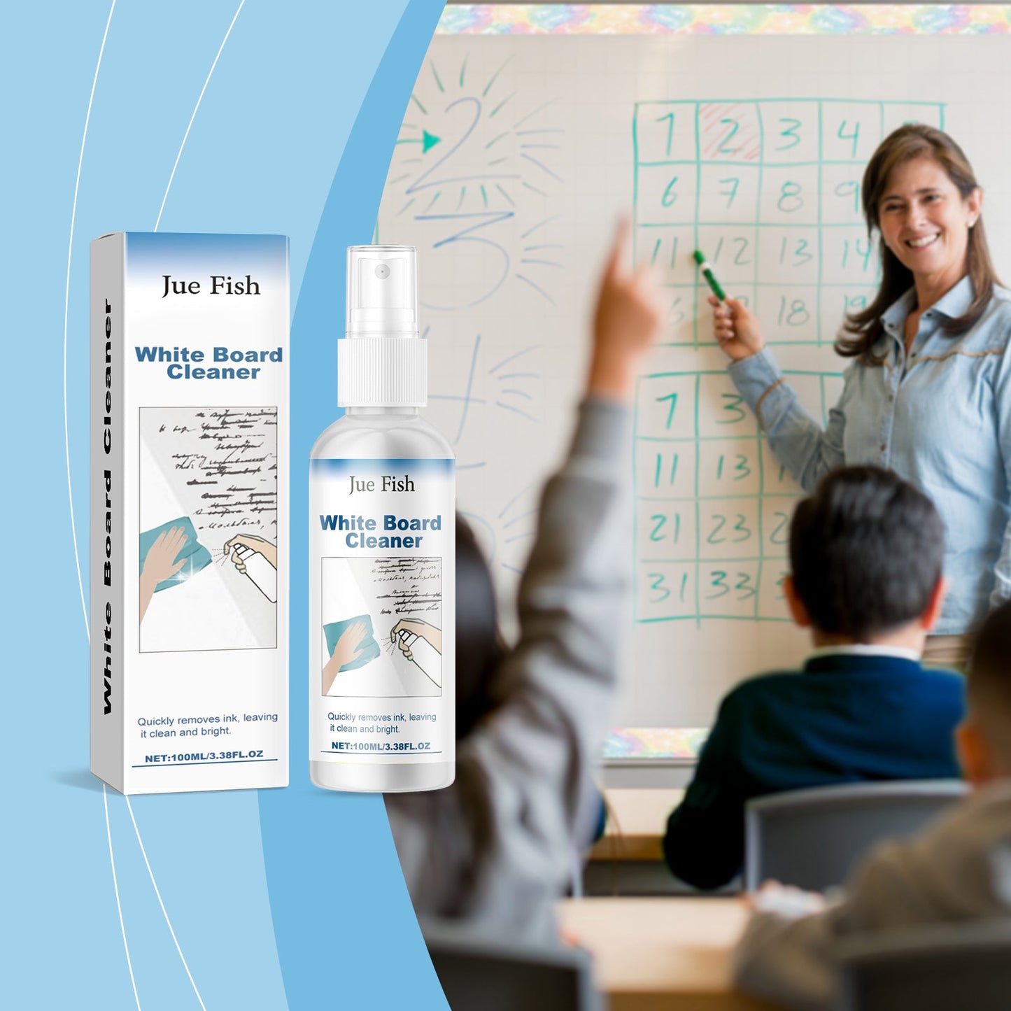 Whiteboard Cleaner Office Classroom Oil-Based Marker Whiteboard Handwriting Removal Cleaner