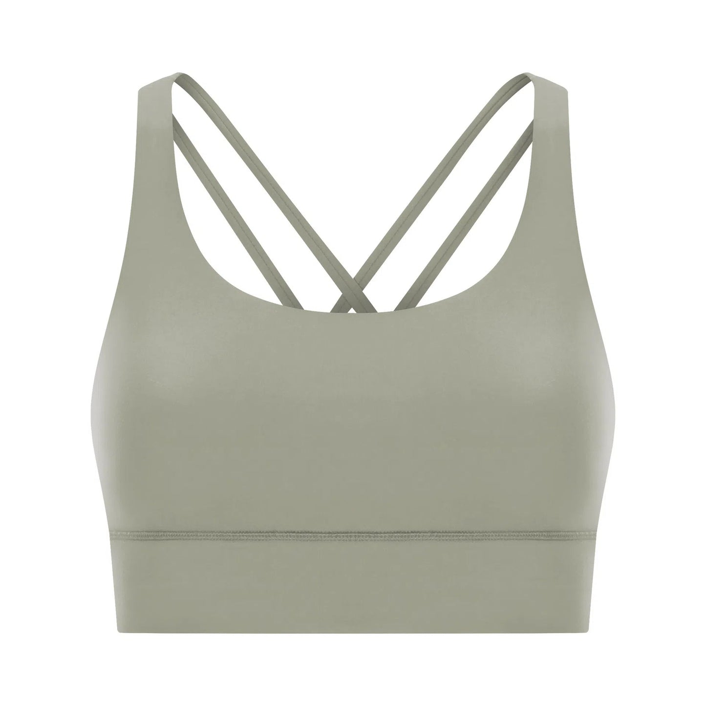 Cross back yoga bra brushed bare high-strength shock-absorbing gathering sports vest for women