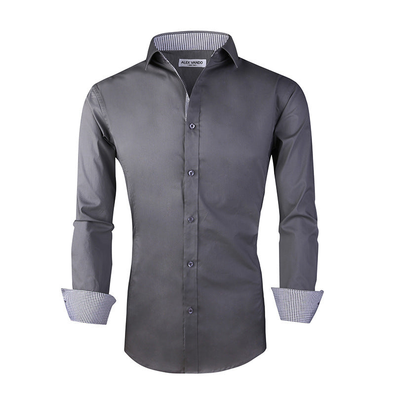 Men's Cotton Stretch Shirt Spring Autumn