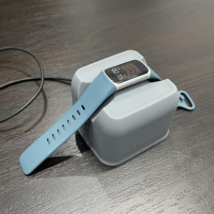 SNMIRN Magnetic Charger Dock Stand for Fitbit Charge 6/5/Luxe Light Blue