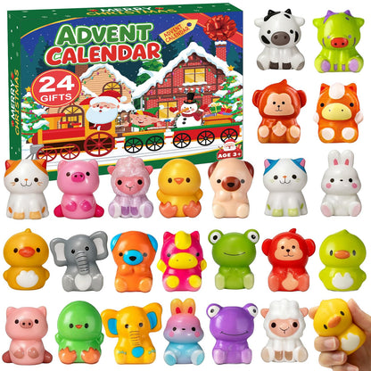 Govetom 2025 Christmas Advent Calendar 24 Days Slow Rising Multi-color