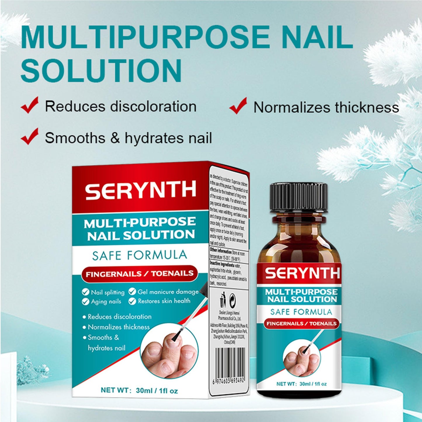 Gonnjunm Multi-Purpose Nail Solution Strengthener Growth Repair Care