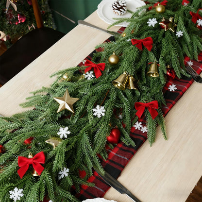 Gixie Home Artificial Norfolk Pine Garland 5Ft Green 2Pcs