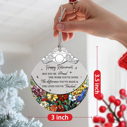 PEMIRSAYO Retired Ornament Stained Glass Christmas Keepsake Design A