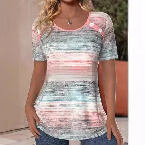 Cross-Border Digital Print Tee