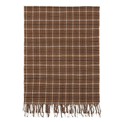 Men's And Women's Cashmere Plaid Tassel Scarf