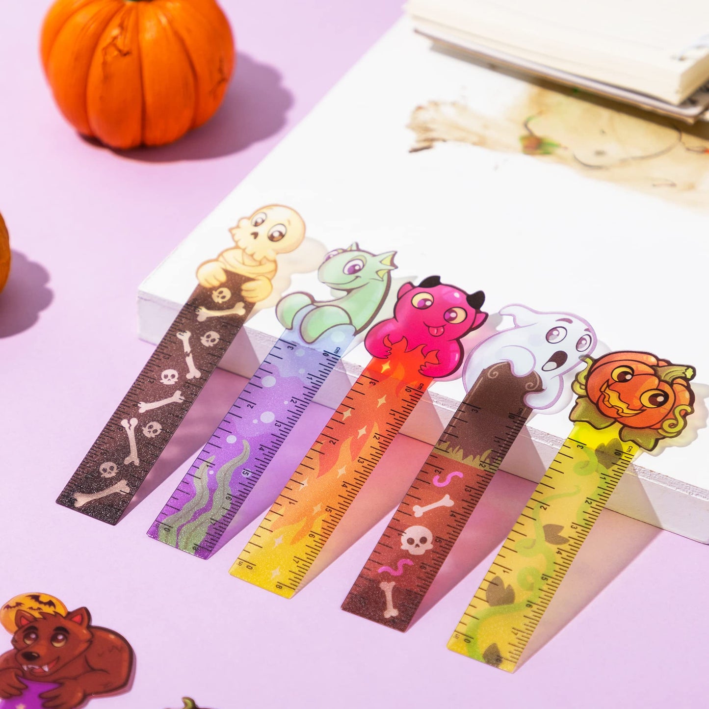 JOYIN Halloween Bookmark Rulers 144 PCS 6 Designs Party Favor Pack