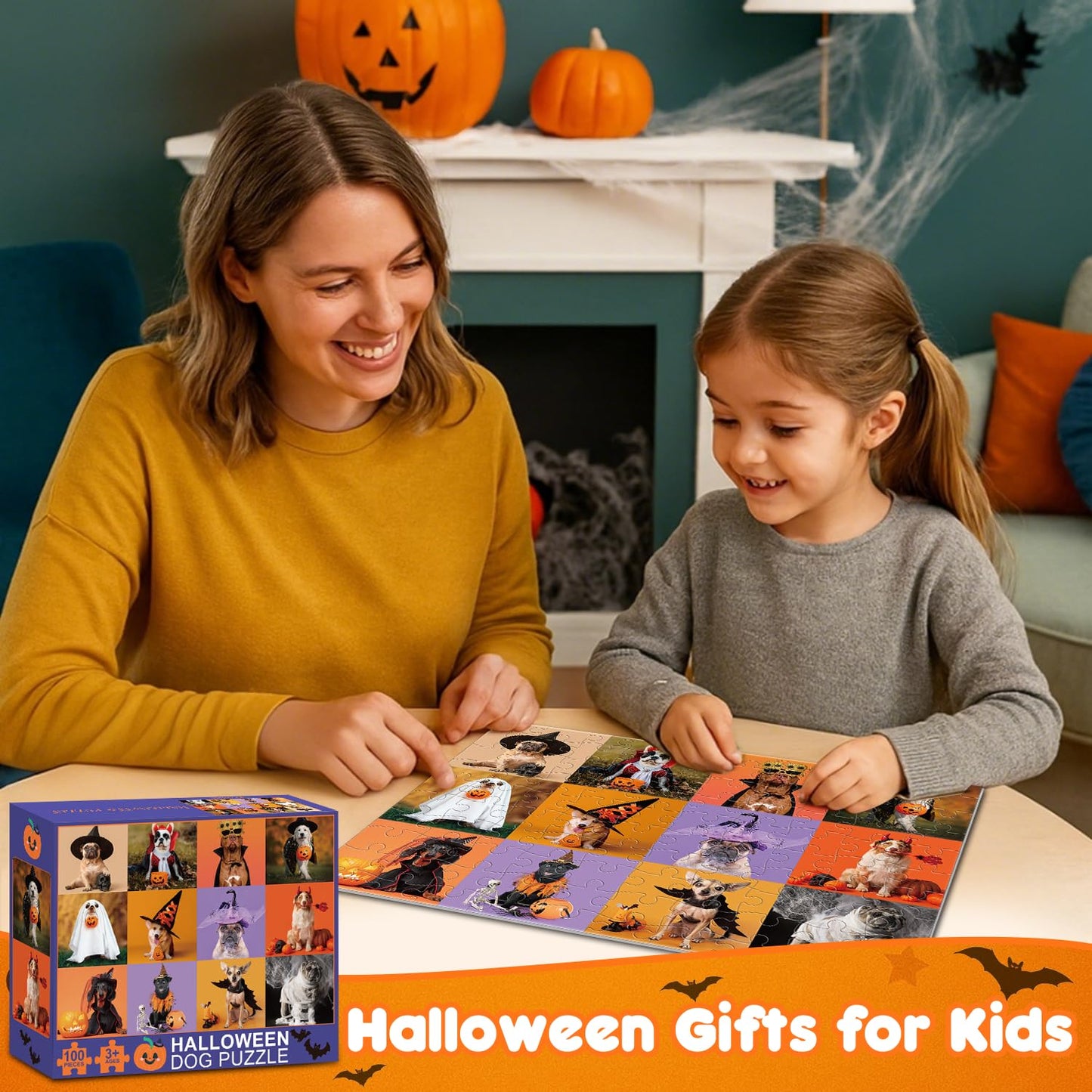 Drcurn Halloween Gifts for Kids 100pcs Blue Party Favors Bulk Set