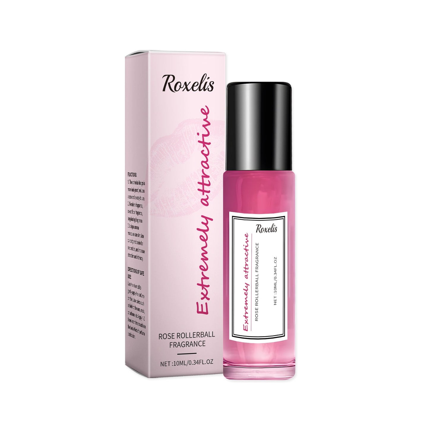 Rose Women's Ball Fragrance, Fresh Light Fragrance Exudes Charm Keep Fragrance Portable Couple Dating Perfume