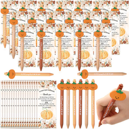 Watersay 18 Sets Thanksgiving Pumpkin Baby Shower Favors Fall Ballpoint Pens
