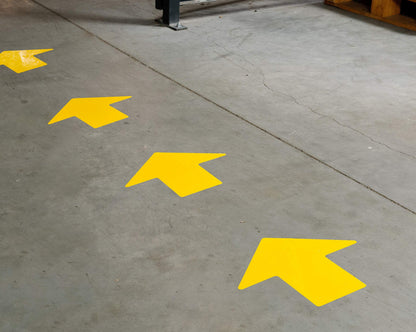 Brady 121046 Nonabrasive Arrow Floor Marking Tape 2" Yellow 100/Roll